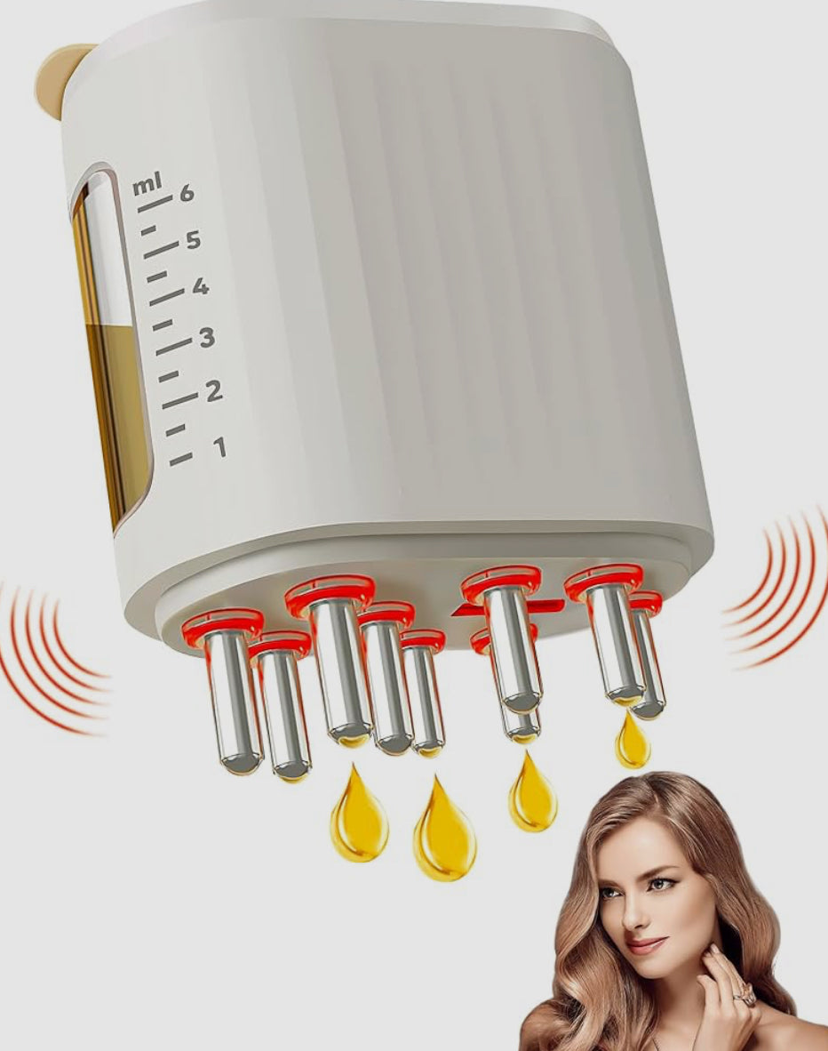 2 in 1 Electric Hair Oil Applicator and Scalp Massager