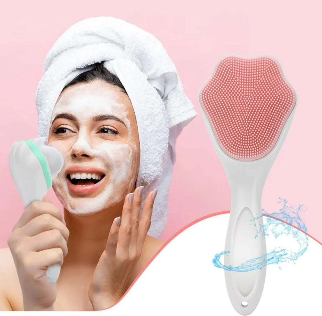 Silicone Face Scrubber – Exfoliating Facial Cleansing Brush for Pores & Blackhead Removal