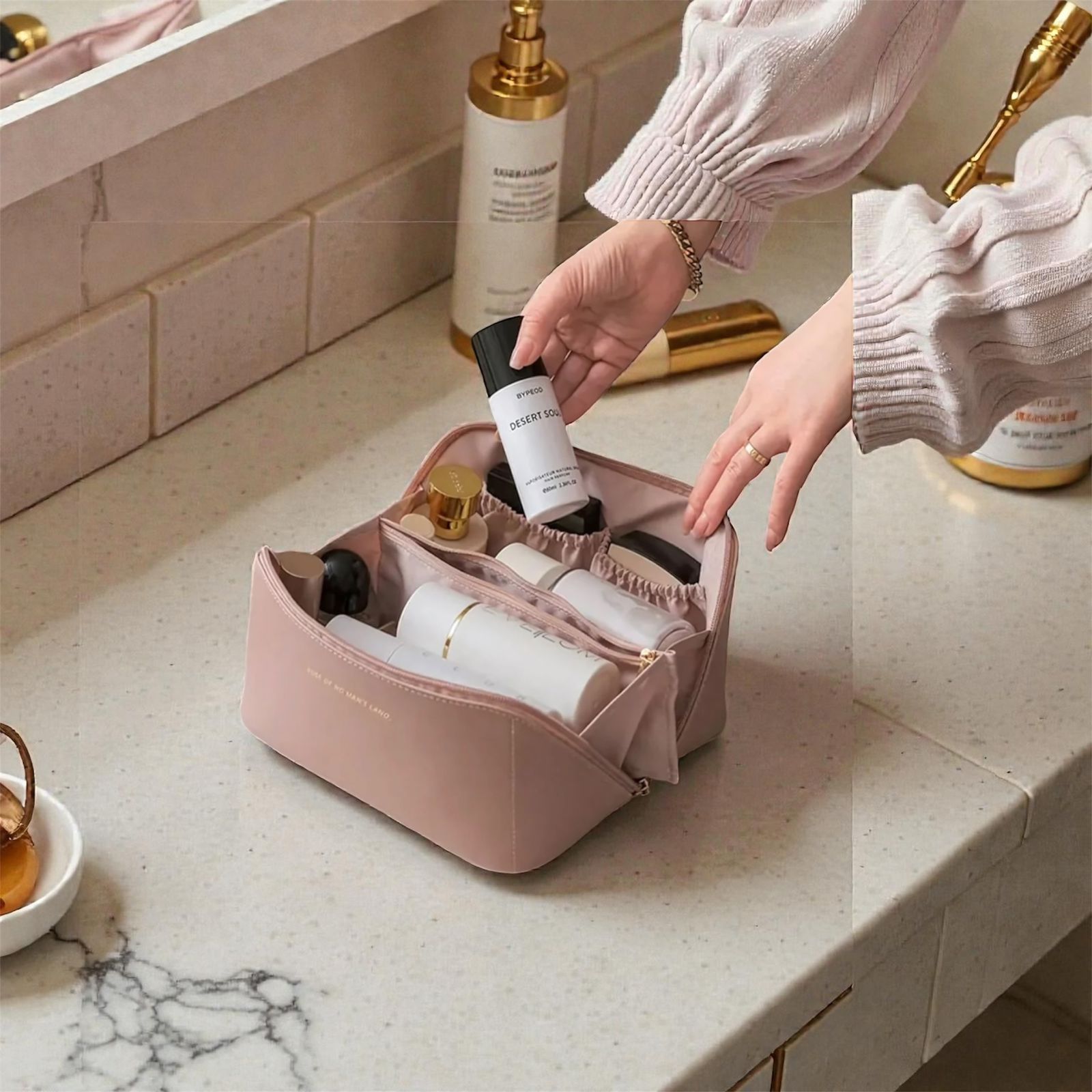 Leather Make Up Pouche