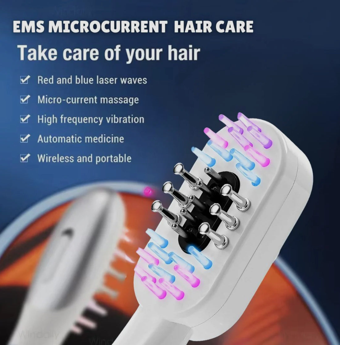 Electric Scalp &amp; Hair Care – EMS, LED Therapy