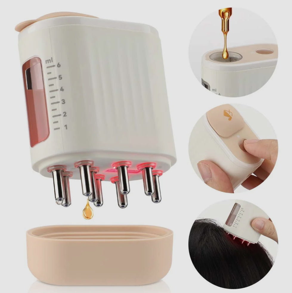 2 in 1 Electric Hair Oil Applicator and Scalp Massager