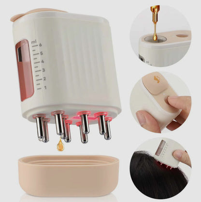 2 in 1 Electric Hair Oil Applicator and Scalp Massager